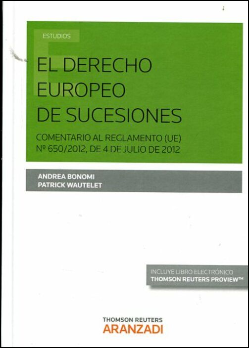 El Derecho Europeo de Sucesiones