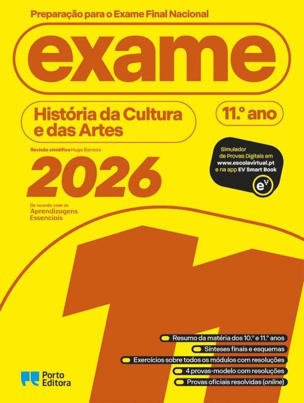 Preparação para o Exame Final Nacional 2026 - História da Cultura e das Artes - 11.º Ano
