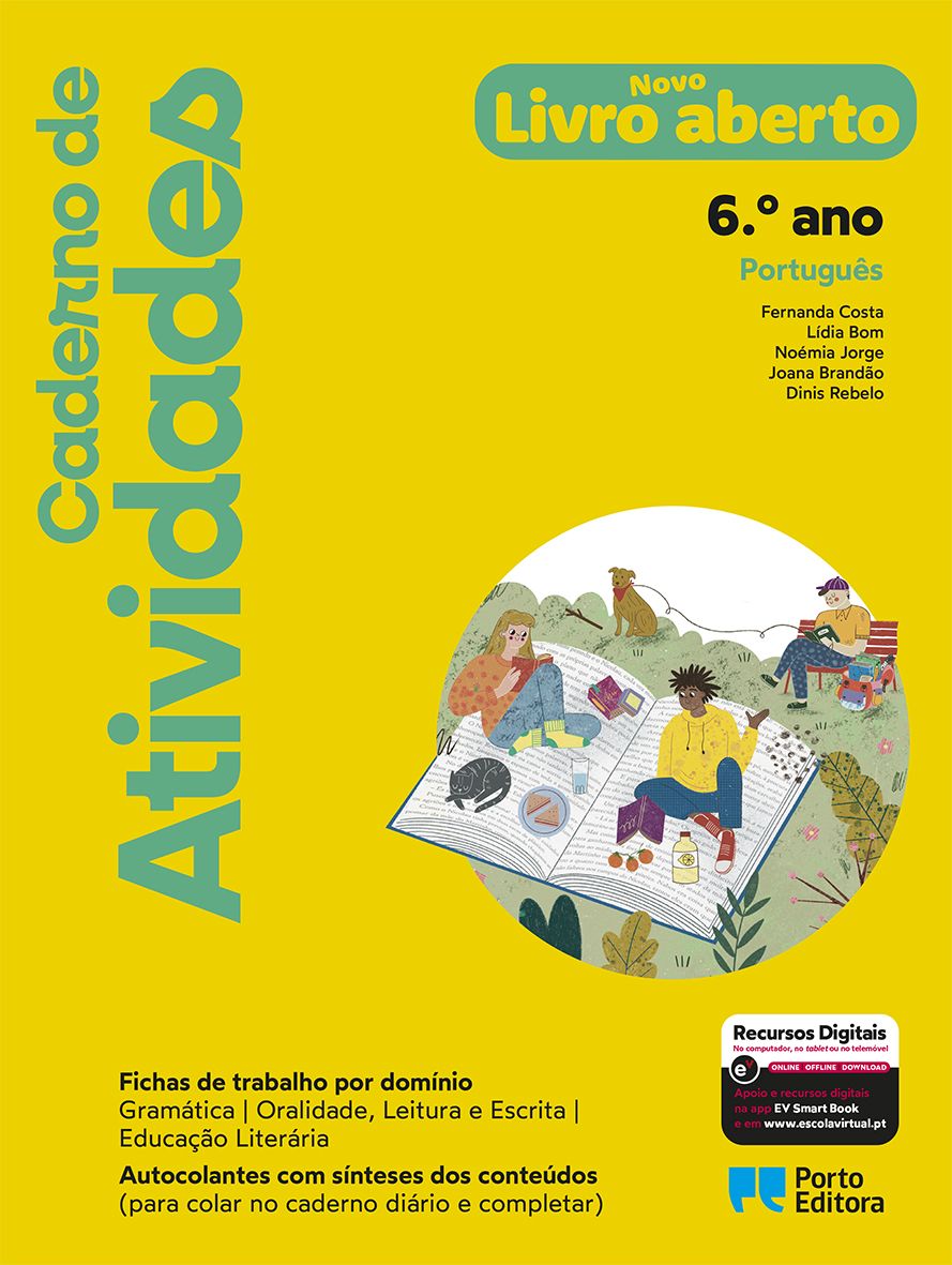 Caderno de Atividades - Novo Livro aberto - Português - 6.º Ano