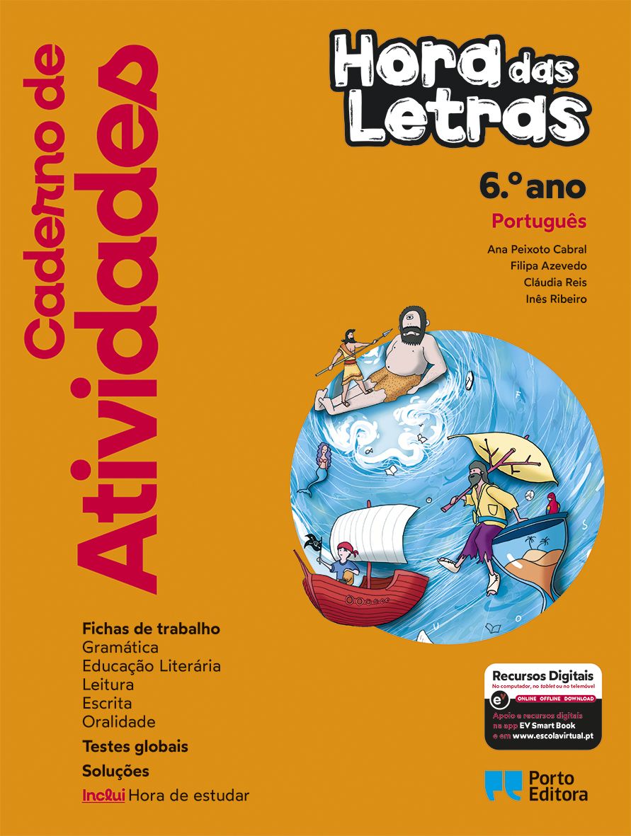 Caderno de Atividades/Hora de estudar - Hora das Letras - Português - 6.º Ano