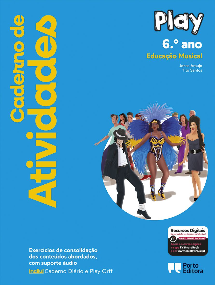 Caderno de Atividades/Caderno Diário - Play - Educação Musical - 6.º Ano