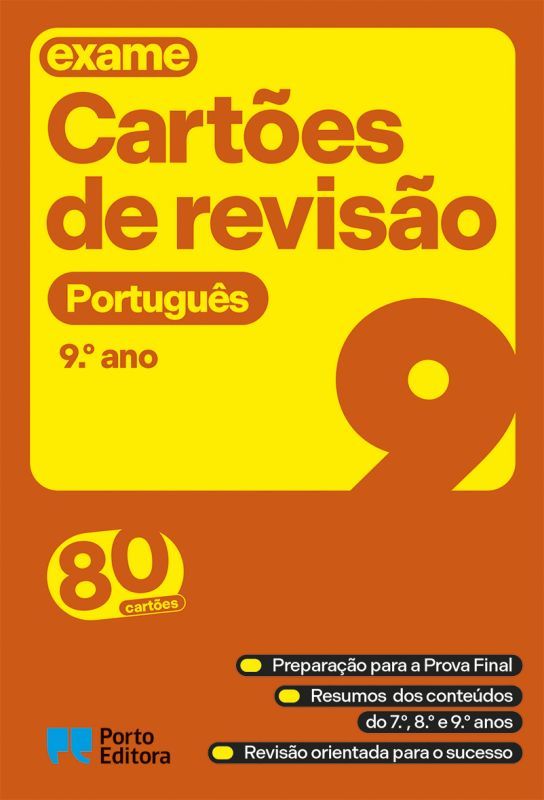 Cartões de Revisão - Livro Português - 9.º Ano
