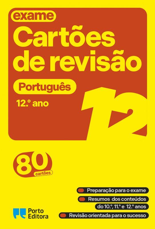 Cartões de Revisão - Livro Português - 12.º Ano