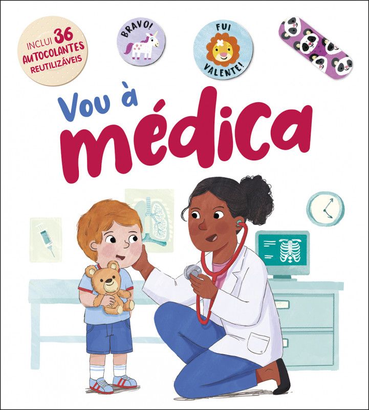 Vou à Médica - Com 36 Autocolantes Reutilizáveis
