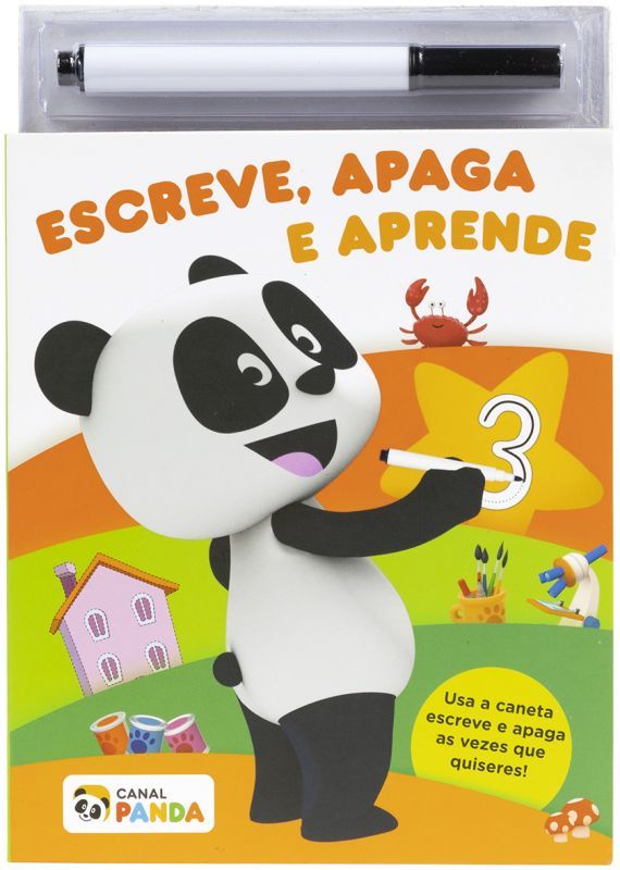 Canal Panda - Pequeno Livro de Atividades - Escreve, Apaga e Aprende