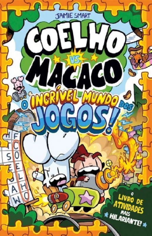 Coelho vs. Macaco - O Incrível Mundo dos Jogos - O Livro de Atividades Mais Hilariante!