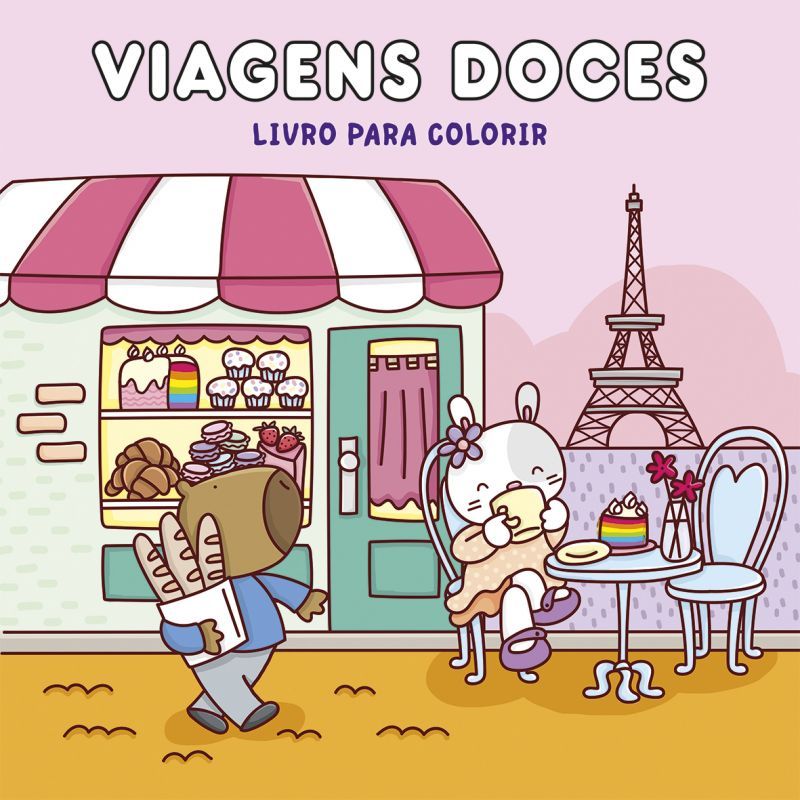 Viagens Doces - Livro para Colorir