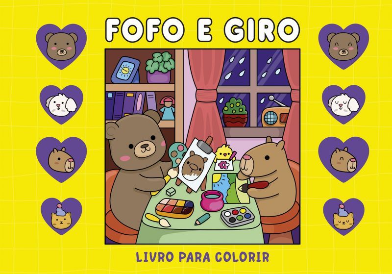 Fofo e Giro - Livro para Colorir