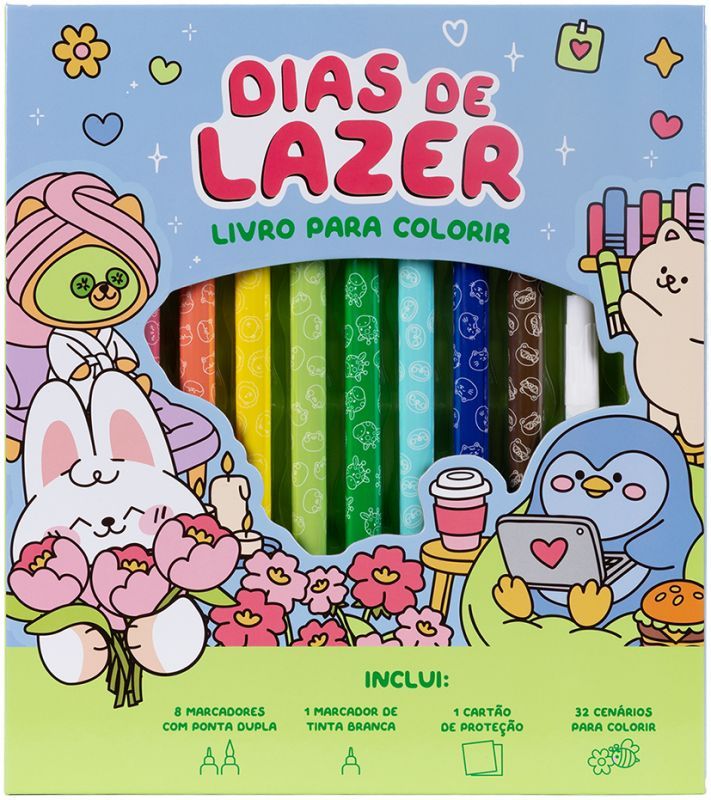 Dias de Lazer - Livro para Colorir