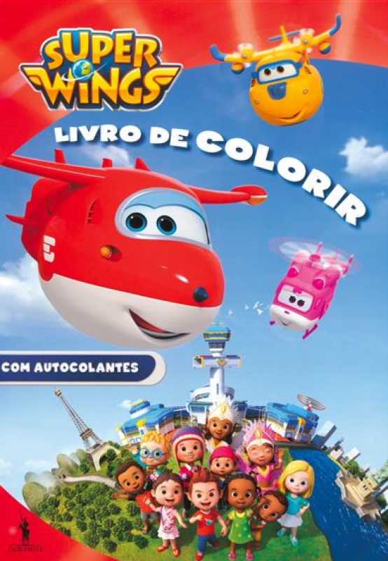 Super Wings: Colorir com Autocolantes