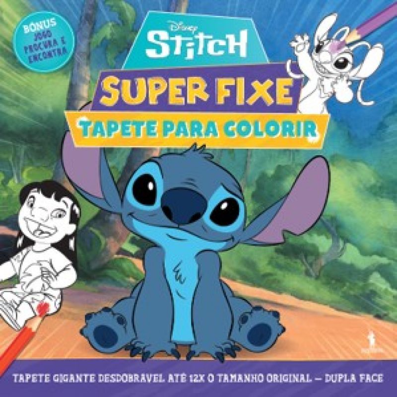 Stitch - Super Fixe - Tapete para Colorir