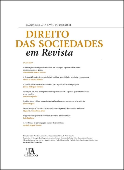 Direito das Sociedades em Revista - Vol. 8 - 2012