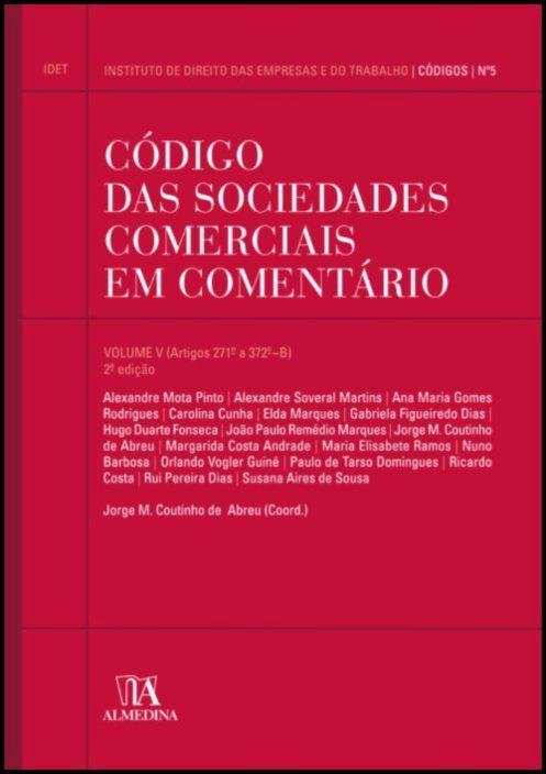 Código das Sociedades Comerciais em Comentário volume V