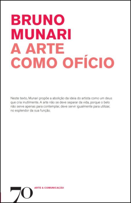 A Arte como Ofício