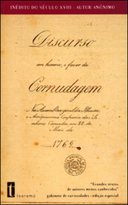 Discurso Em Honra Da Cornudagem