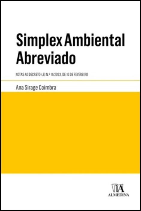 Simplex Ambiental Abreviado - Notas ao Decreto-Lei n.º 11/2023, de 10 de fevereiro