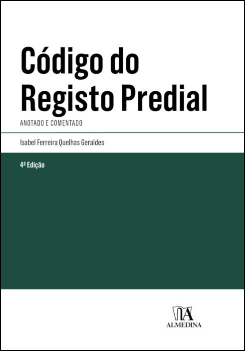 Código do Registo Predial - Anotado e Comentado