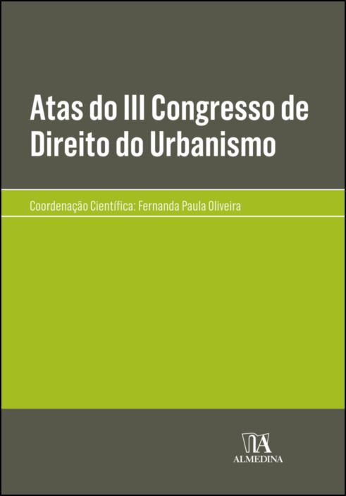 Atas do III Congresso de Direito do Urbanismo