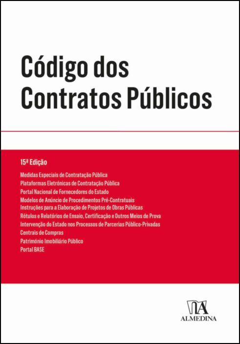 Código dos Contratos Públicos - 15ª Edição