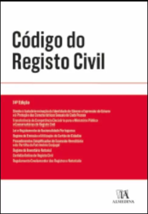 Código do Registo Civil 14ª edição