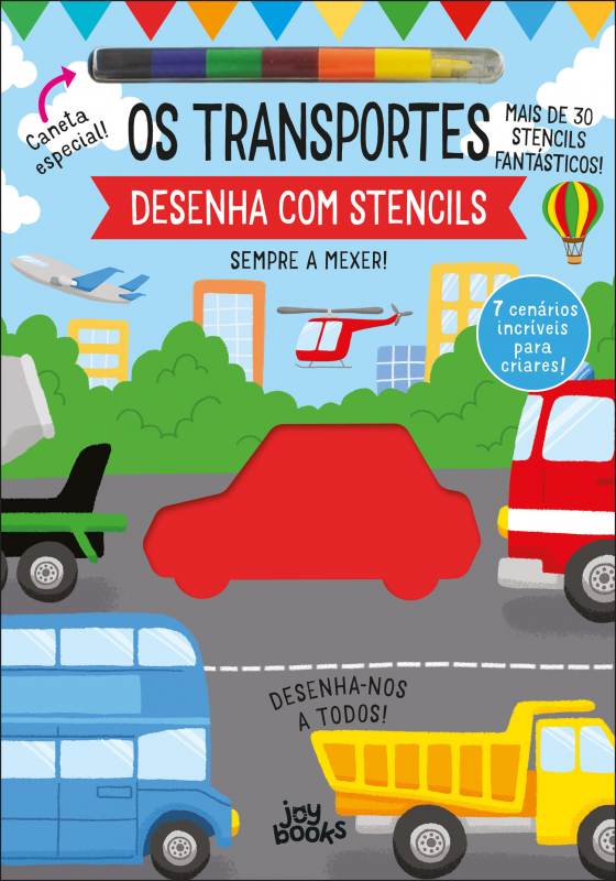 Desenha com Stencils: Os Transportes