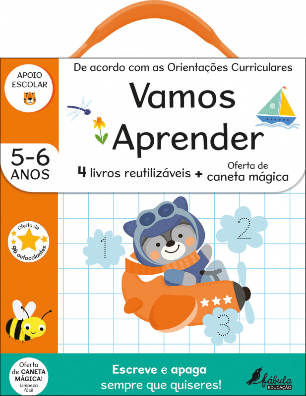 Vamos Aprender 5-6 Anos - Escreve e Apaga