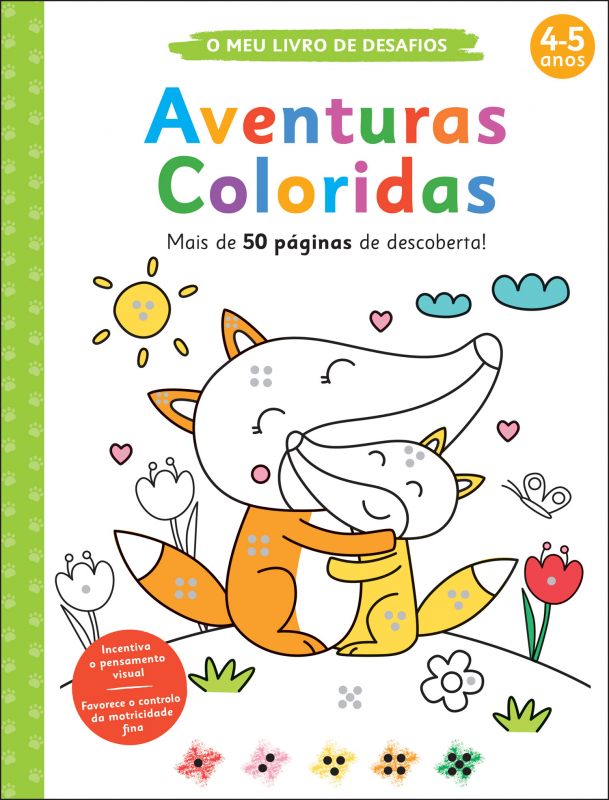 O Meu Livro de Desafios - Aventuras Coloridas