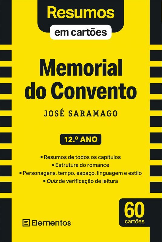 Livro Memorial do Convento - José Saramago - 12.º Ano  