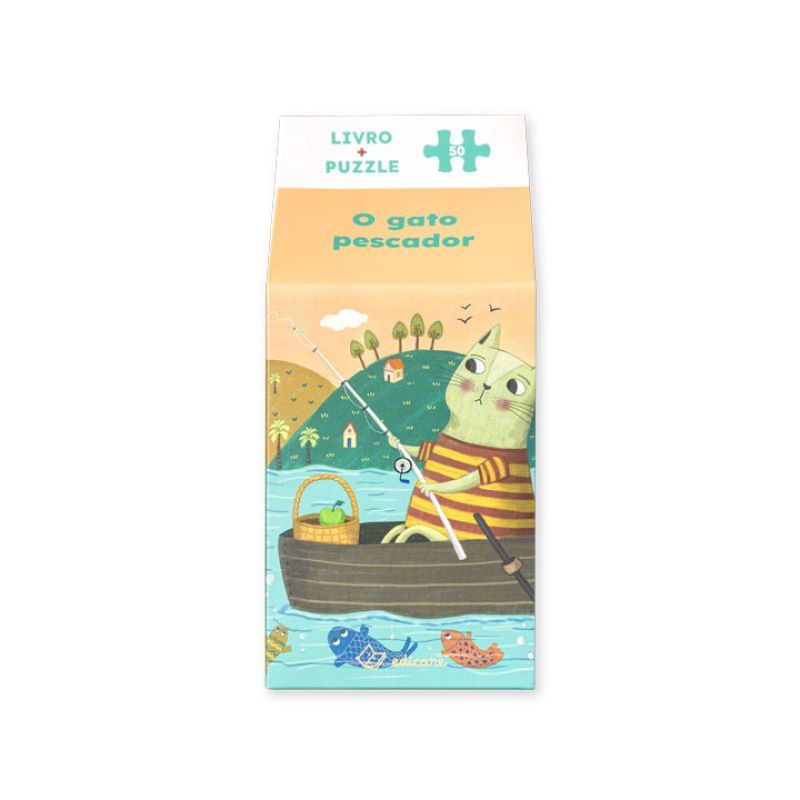 O Gato Pescador - Livro + Puzzle -50 Pcs