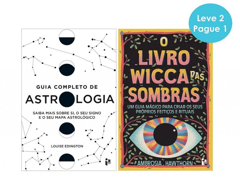 Guia Completo de Astrologia e O Livro Wicca das Sombras - Pacote Leve 2 Pague 1