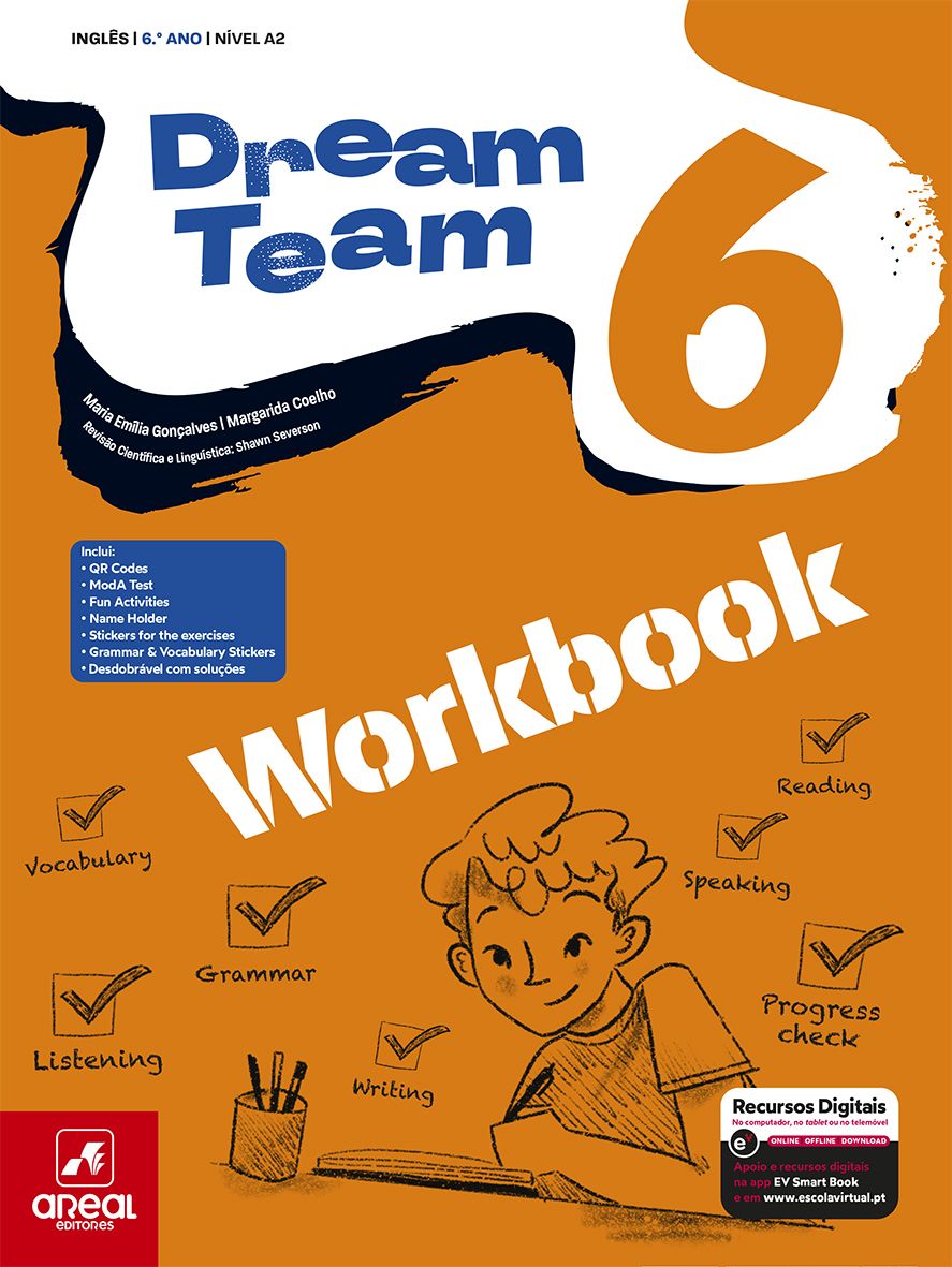 Workbook - Dream Team 6 - Inglês - 6.º Ano