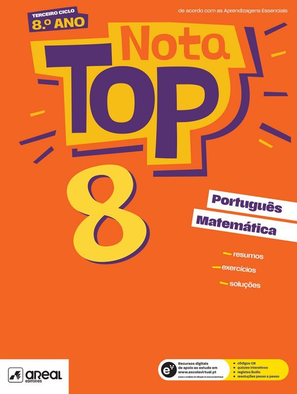 Nota Top 8 - 8.º Ano - Português e Matemática