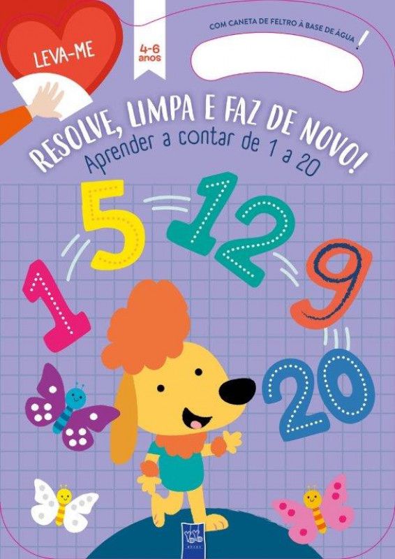 Aprender a Contar de 1 a 10 - Roxo 4-6 Anos