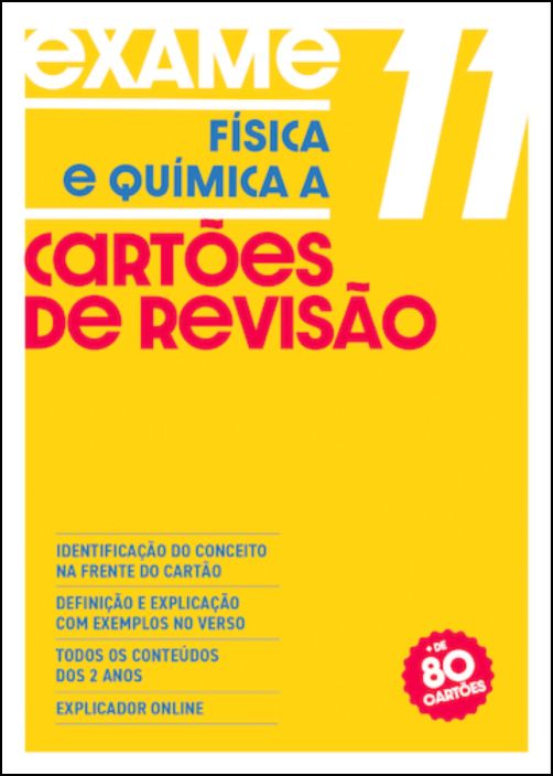 Cartões de Revisão Física e Química A 11.º Ano