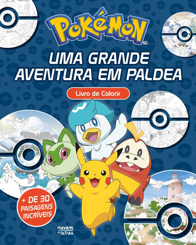 Pokémon: Uma Grande Aventura em Paldea: Livro de Colorir