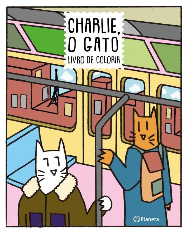 Charlie, o Gato - Livro de Colorir