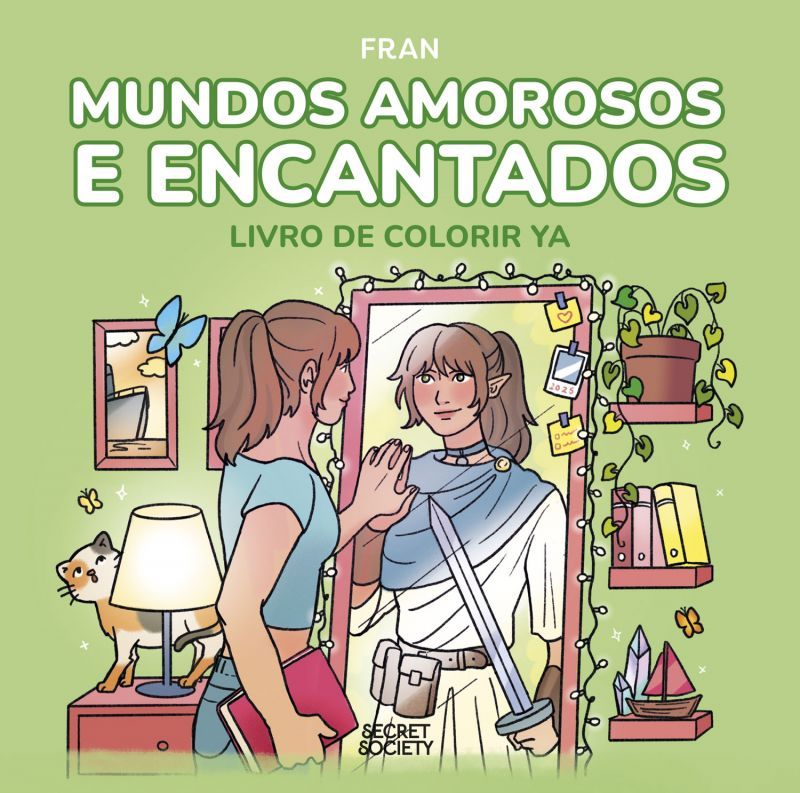 Mundos Amorosos e Encantados - Livro de Colorir YA