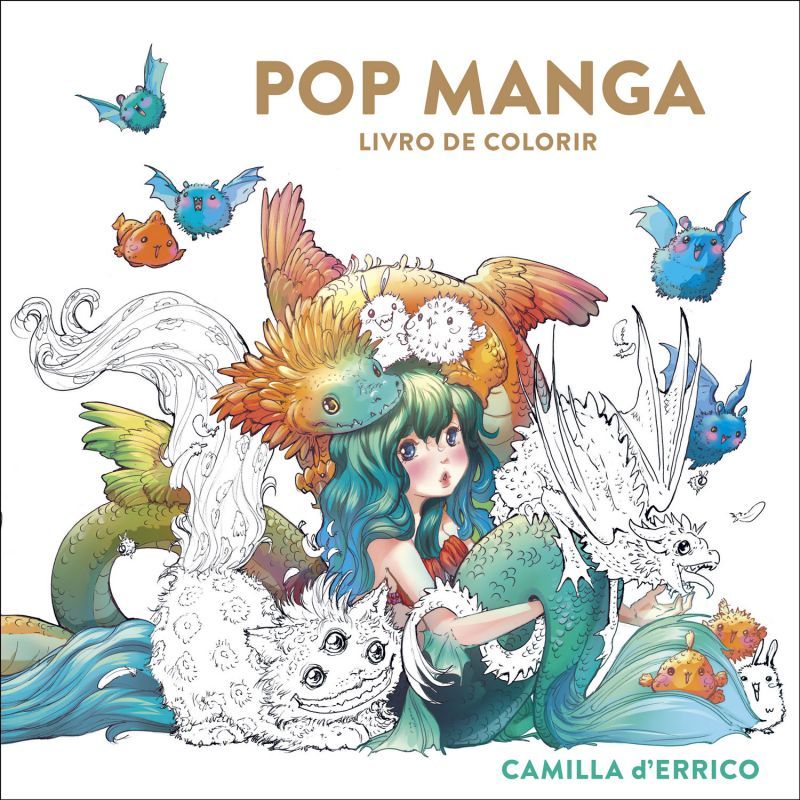 Pop Manga - Livro de Colorir