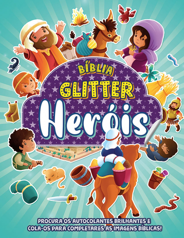 Bíblia Glitter - Heróis