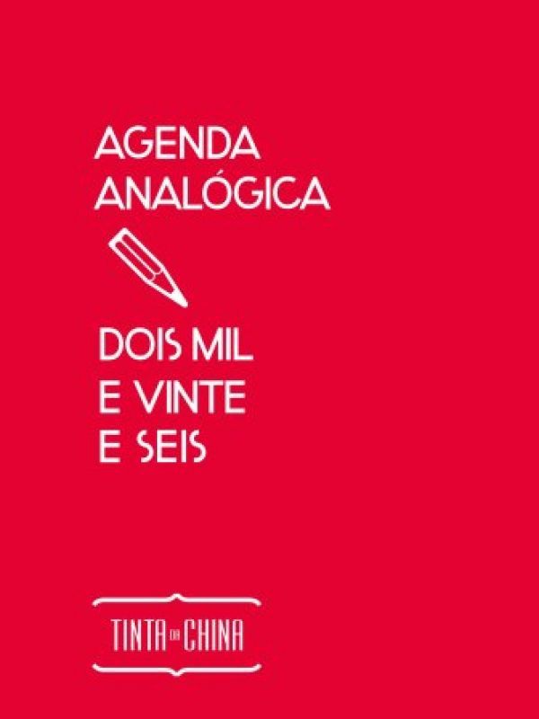 Agenda Analógica 2026 (Vermelha)