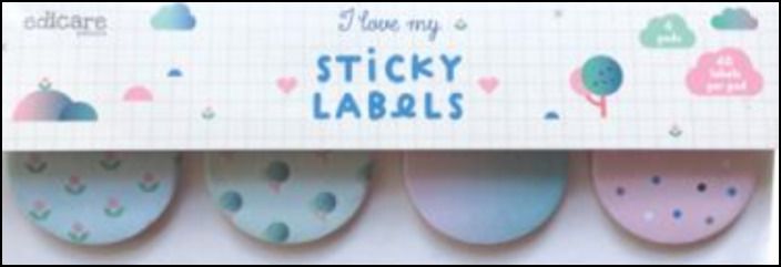 Notas Adesivas I Love My Sticky Labels - 4 Unidades