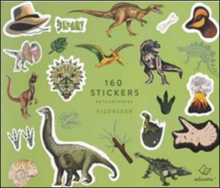 160 Stickers Dinosaurs