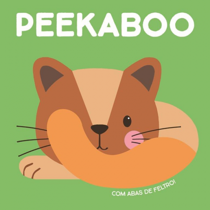 Peekaboo Com Abas de Feltro - Gato - Verde