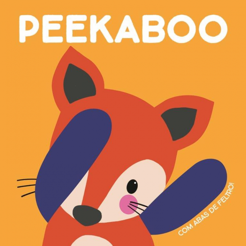 Peekaboo Com Abas de Feltro - Raposa - Laranja