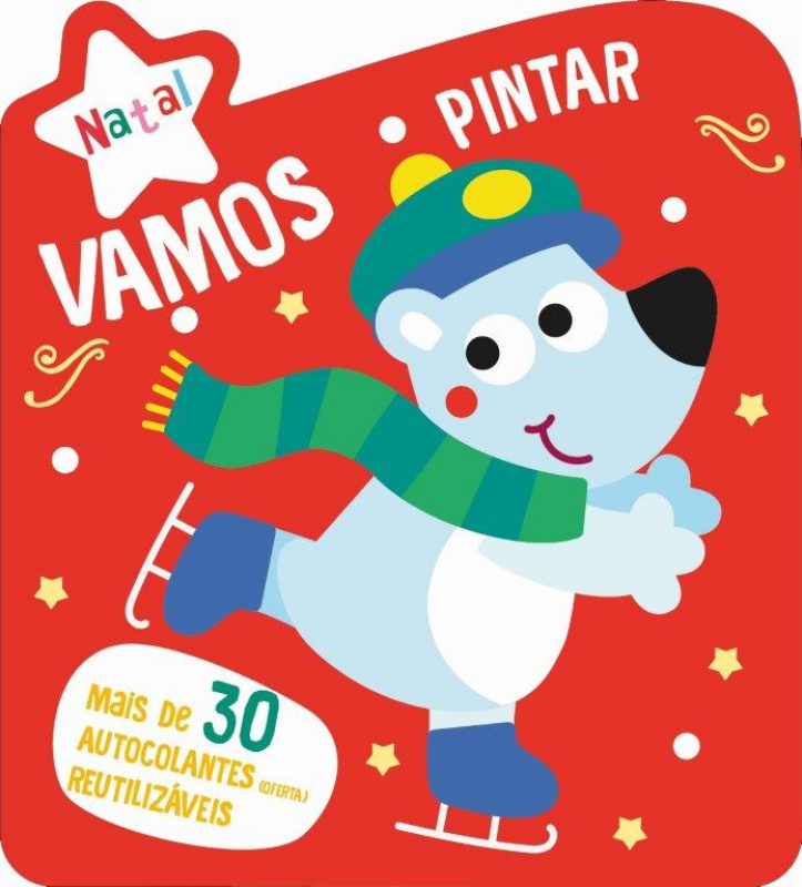 Vamos Pintar Natal - Vermelho Urso