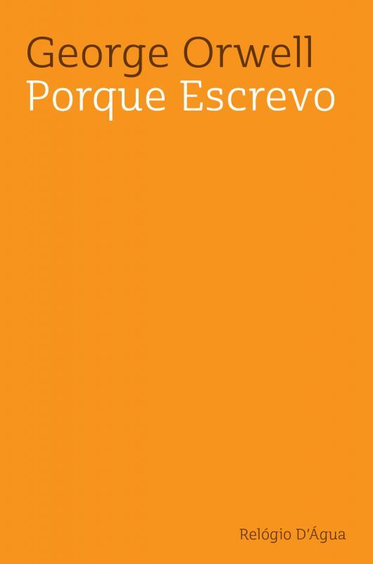 Porque Escrevo