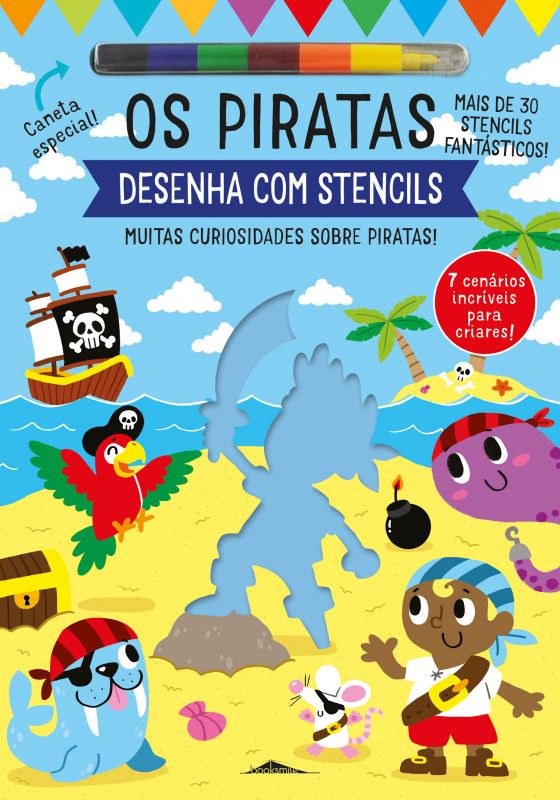 Desenha com Stencils - Os Piratas