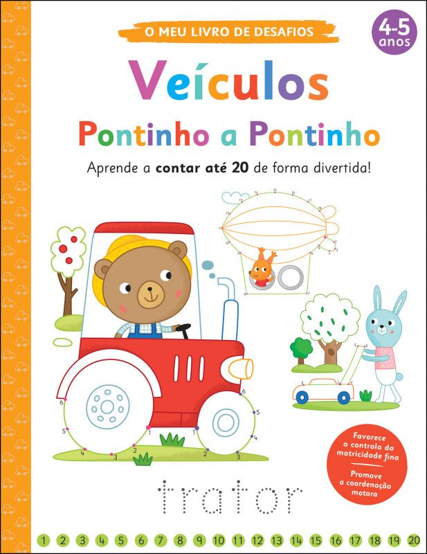 O Meu Livro de Desafios: Veículos Pontinho a Pontinho