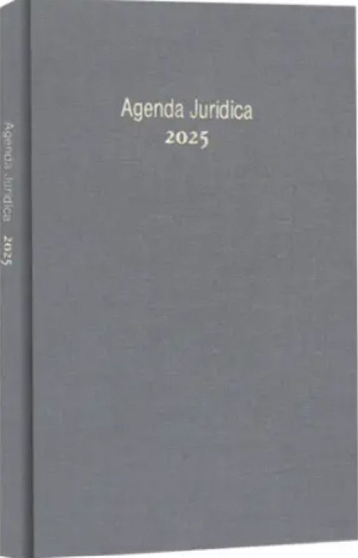 Agenda Jurídica 2025 - Tradicional Cinza 