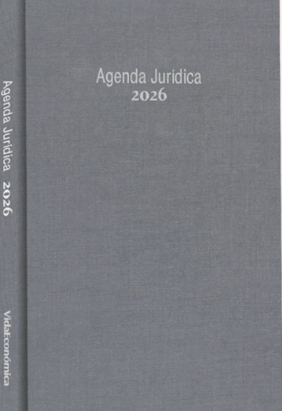 Agenda Jurídica 2026 - Tradicional Cinza